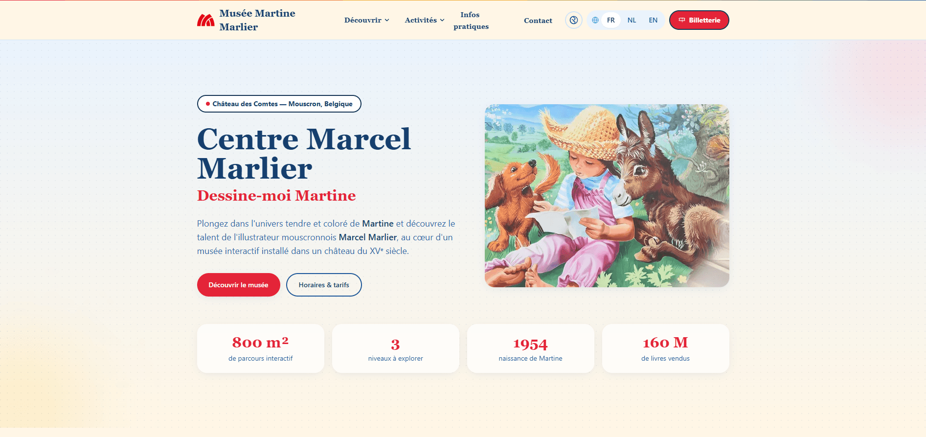 Aperçu du projet Musée Martine — Centre Marcel Marlier